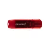 USB-muistitikku Intenso 128 GB USB Type-A 2.0 Punainen Läpinäkyvä
