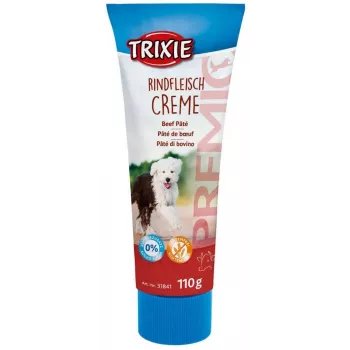 Koiranherkku Trixie Premio Beef 110 g — hypoallergeeninen tahna tuubissa, proteiini 14,3 %, rasva 26,4 %, gluteeniton, laktoositon aikuisille koirille