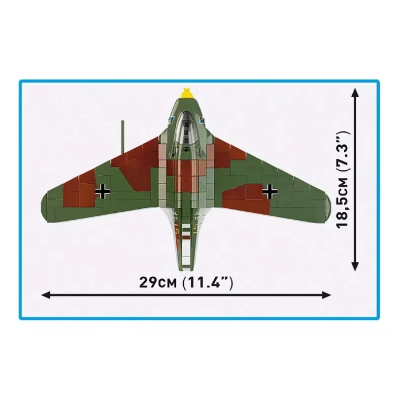 Rakennuspalikat Messerschmitt Me 163B Komet 543 palaa