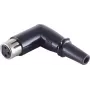 XLR-kulmaliitin ShiverPeaks BS55026 musta — 3-napainen kulmassa oleva XLR-naarasliitin