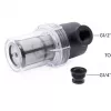 Alphacool ES Big Inline hiukkassuodatin 2x G1/4 IG, musta/läpinäkyvä (29145)