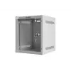 Lanberg WF10-2306-10S 10" seinäkiinnitteinen rack-kaappi 6U, 336×280×310 mm, lasiovi, 20 kg, harmaa (RAL 7035)