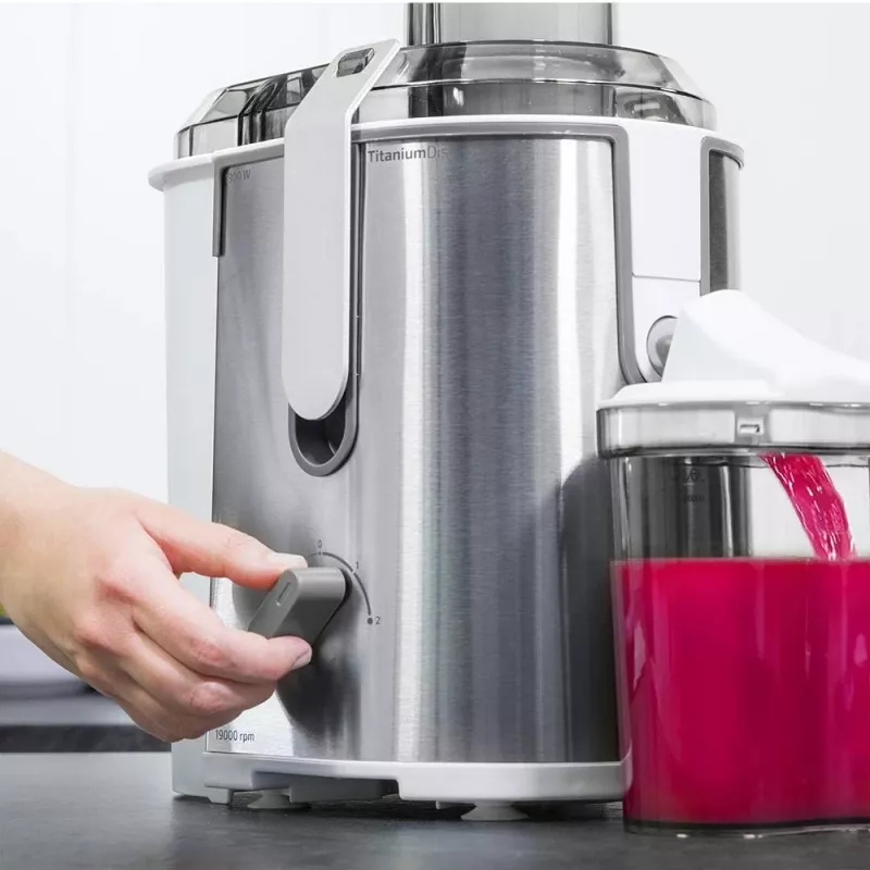 Cecotec Slow Juicer | StrongTitanium 19000 XXL | tyyppi mehulinko | titaani | 2000 W | 2 nopeutta