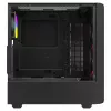 Savio Noctis Glass RGB Cube tietokonekotelo, ATX/Micro-ATX/Mini-ITX, karkaistua lasia oleva etuosa, RGB-tuulettimet, musta