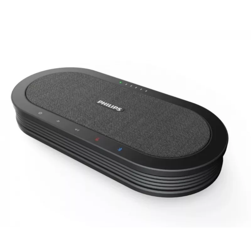 Philips PSE0501 Smart Meeting langaton kokousmikrofoni Sembly-kokousavustajalla, USB-C, musta/harmaa