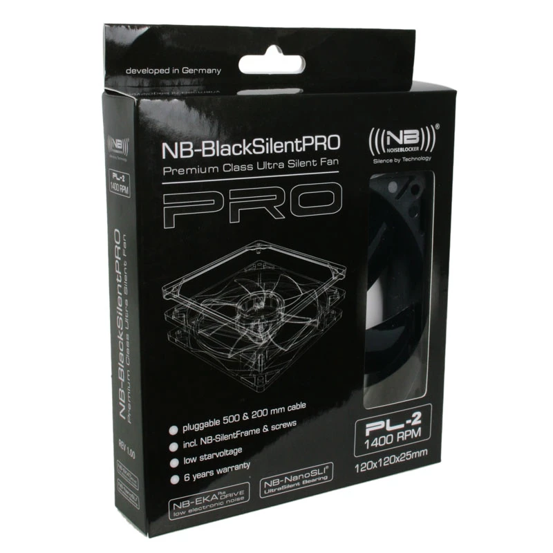 Tuuletin Noiseblocker BlackSilentPro PL2