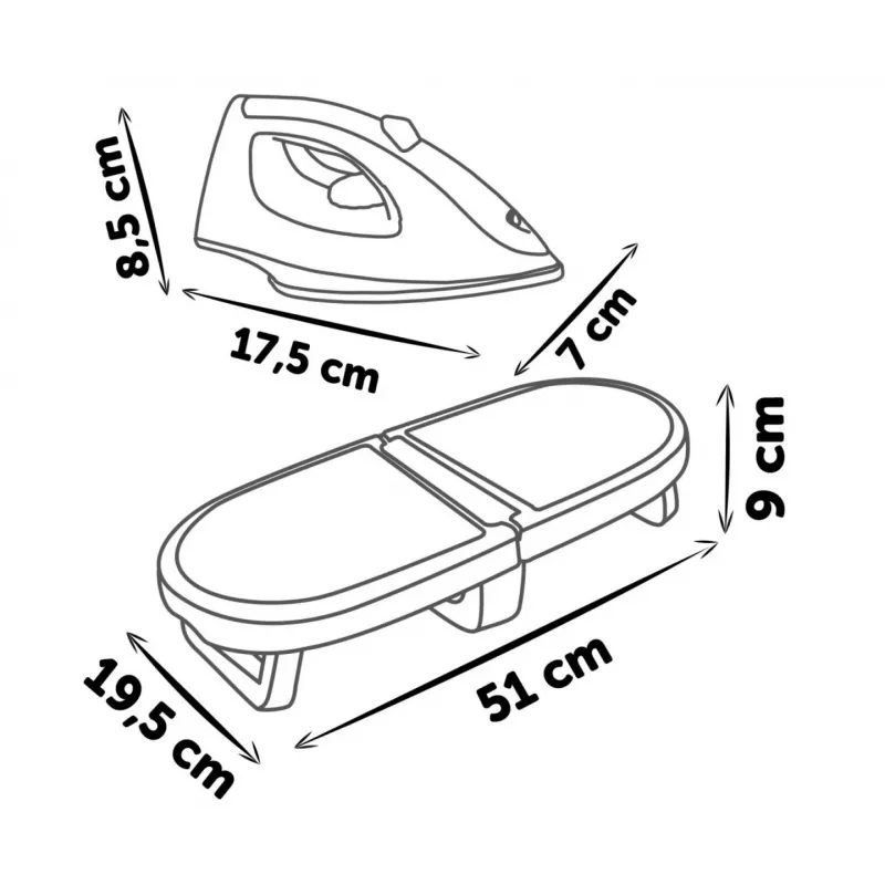 Kokoontaitettava silityslauta Tefal