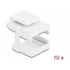 Keystone-kansi DeLOCK 86807 valkoinen kuituadapterille 10 kpl