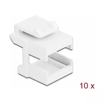 Keystone-kansi DeLOCK 86807 valkoinen kuituadapterille 10 kpl