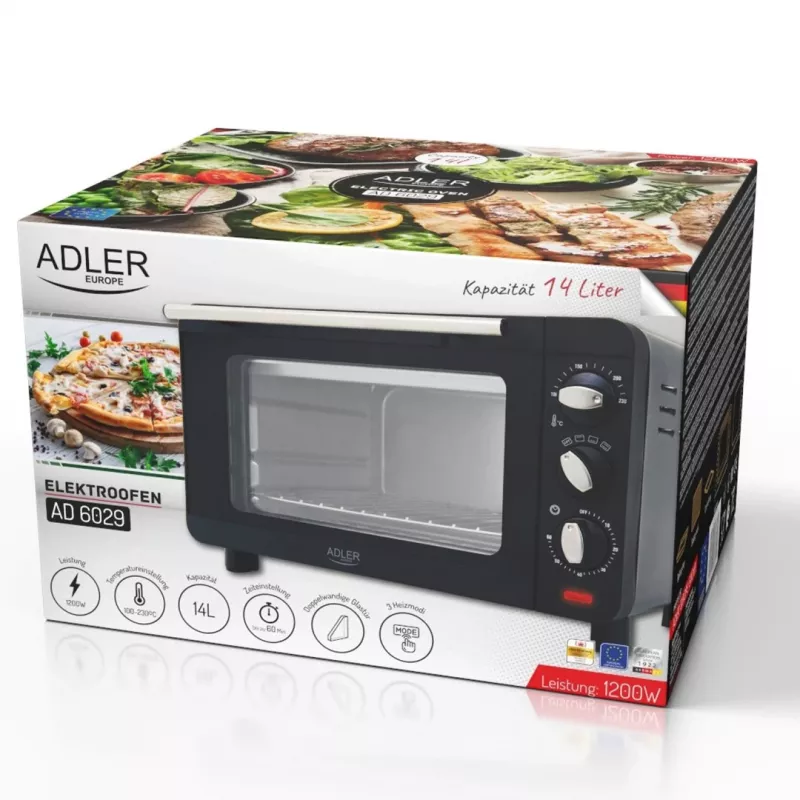 ADLER AD 6029 sähköuuni musta