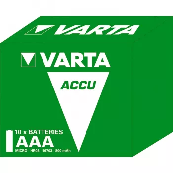 Varta Longlife - paristo 2 x AAA-tyyppi - NiMH - (ladattava) - 800 mAh - 10 kpl:n pakkaus