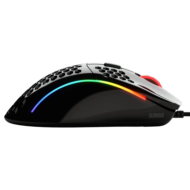 Glorious Gaming Glorious Model D hiiri kiiltävä (musta), oikeakätinen, optinen, USB Type-A, 12000 DPI, 1 ms, musta
