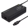 Sähköpyörän laturi QOLTEC 36V–42V 2A GX12 3-pin-liittimellä