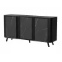Cama Meble VOLARE -lipasto 151 x 39 x 75 cm, musta / San Sebastian