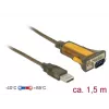Sarjakaapeli DeLOCK 65840 USB Type-A DB-9 1,5 m musta keltainen