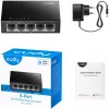 Hallitsematon kytkin Cudy FS105 5 porttia Fast Ethernet 10/100 musta
