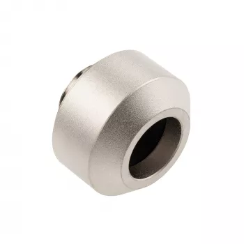 Hardtube-liitin OPTIMUS 12 mm jäykille putkille, satiininen nikkeliviimeistely