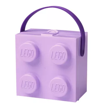 Säilytyslaatikko Room Copenhagen LEGO laatikko kahvalla laventeli 40240004 – muovinen säilytysastia LEGOille ja leluille