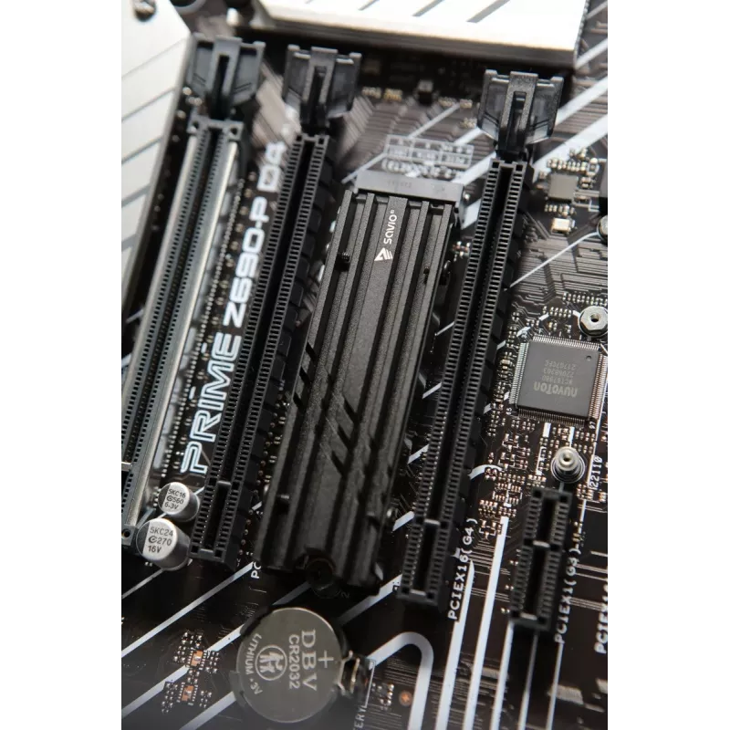 SAVIO AK-60 M.2 NVMe 2280 -levyn jäähdytin, musta