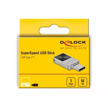 USB-muistitikku DeLOCK 64 GB USB-C 3.2 Gen 1 Mini metallikotelo
