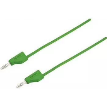 VOLTCRAFT mittauskaapeli [pistoke 4 mm - pistoke 4 mm] 5 m vihreä MSB-300 (MSB-300-5-GR)