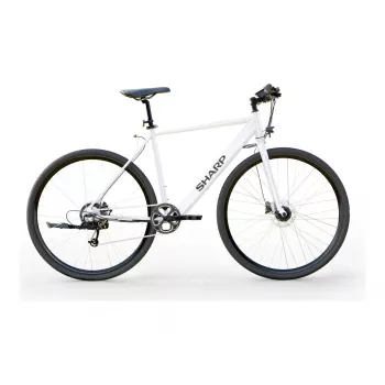 Sharp Gravel sähköpyörä 250W moottori App 70km valkoinen kiiltävä