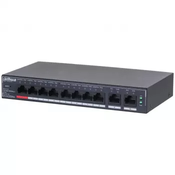 Dahua Technology SG4010P verkkokytkin hallittava L2 Gigabit Ethernet (10/100/1000) Power over Ethernet (PoE) musta