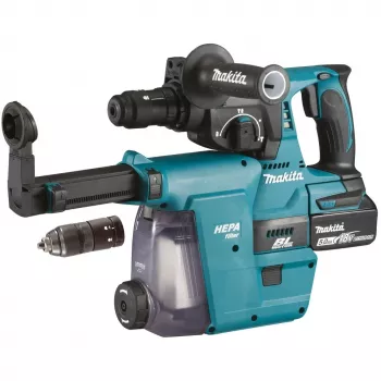 Makita DHR243RTJW - yhdistelmävasara - akku - 3 toimintoa - SDS-plus - 2 joulea - 2 akkua, laturi sisältyy - 18 V (DHR243RTJW)