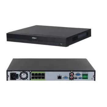Dahua Technology WizSense DHI-NVR5208-8P-EI verkkovideotallennin 1U musta