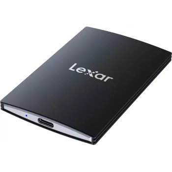 Lexar SL500 kannettava SSD 1 TB, USB-C, USB 3.2 Gen 2x2, lukunopeus jopa 2000 MB/s / kirjoitusnopeus jopa 1800 MB/s, 43 g, musta