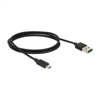 USB-kaapeli DeLOCK 83844 USB 2.0 1 m USB A Micro-USB B musta