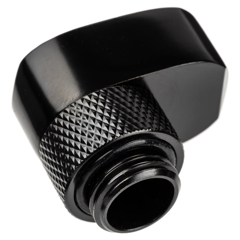 Alphacool 17601 liitin — messinkinen tietokoneen jäähdytysjärjestelmän liitin, musta, 1 kpl