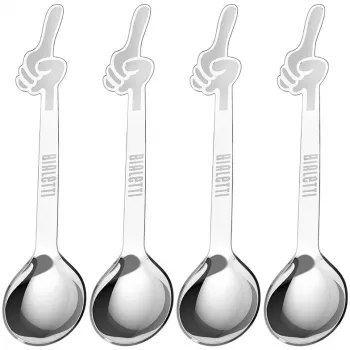 Kahvilusikka Bialetti DCDESIGN15 ruostumaton teräs 4 kpl