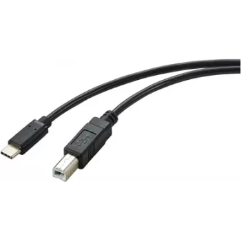 Renkforce RF-5720420 USB-kaapeli 2 m USB 2.0 USB-C USB-B musta (RF-5720420)