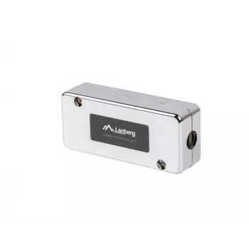 LANBERG verkkoliitäntärasia PLC-6SL1-S, Cat6 S/FTP (S-STP), hopea, 82×35×23 mm