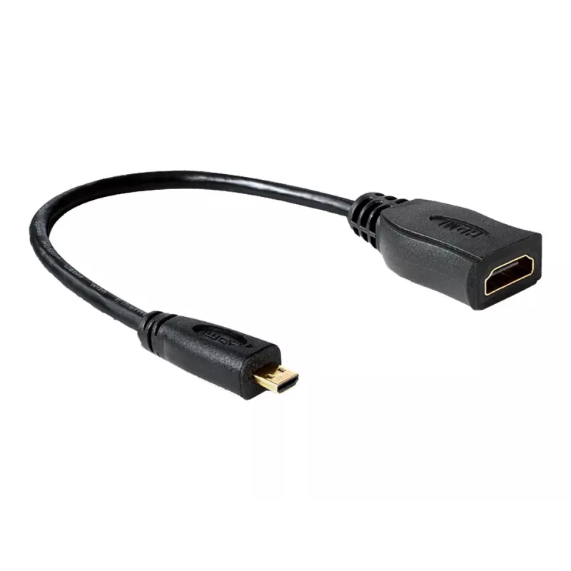 HDMI-kaapeli DeLOCK 65391 0,23m tyyppi A - tyyppi D musta