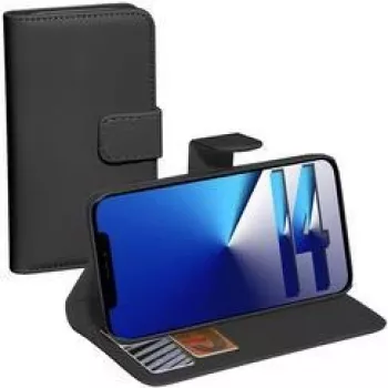 PEDEA Book Cover Classic iPhone 14:lle, musta (50160945)