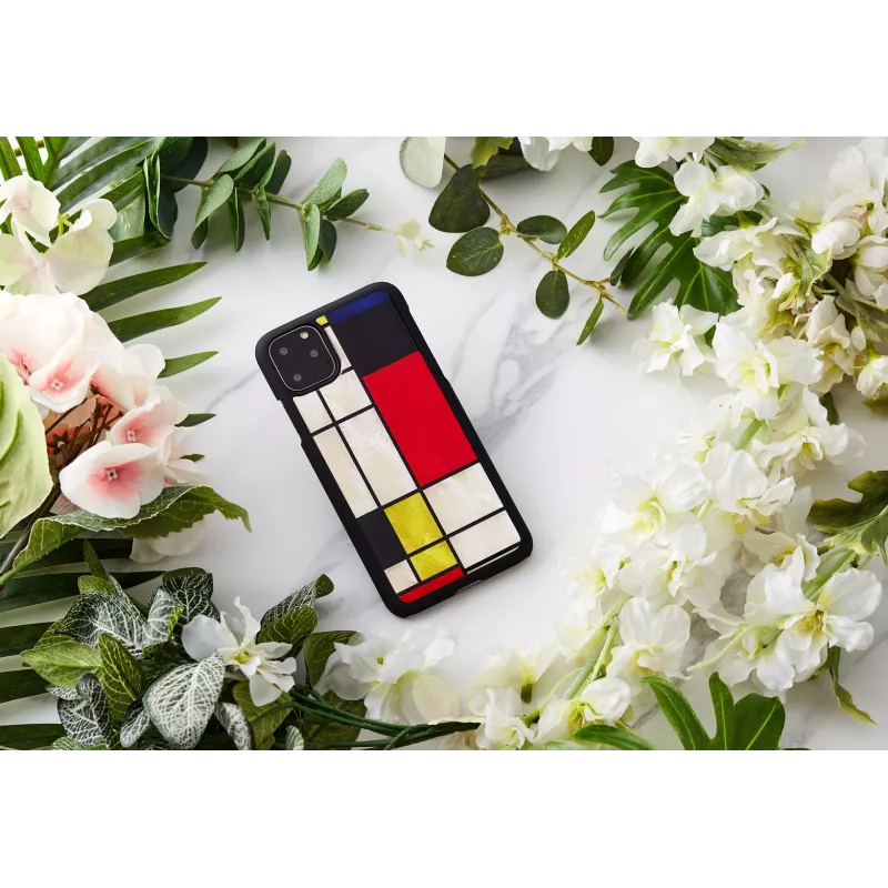 Älypuhelinkotelo iKins iPhone 11 Pro Max – Mondrian musta suojakotelo