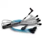 SAS-kaapeli BROADCOM 05-60005-00 — 1 m, x8 SFF-8654 - 2× U.2 SFF-8639