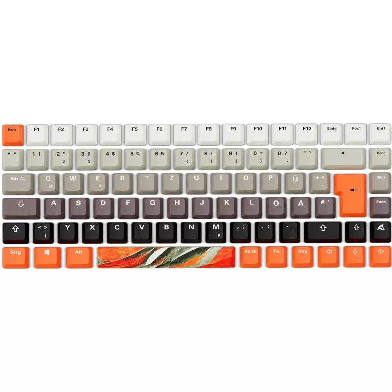 Mekaaninen pelinäppäimistö Sharkoon SKILLER SGK50 S3 Design Bundle D6 — oranssi/harmaa