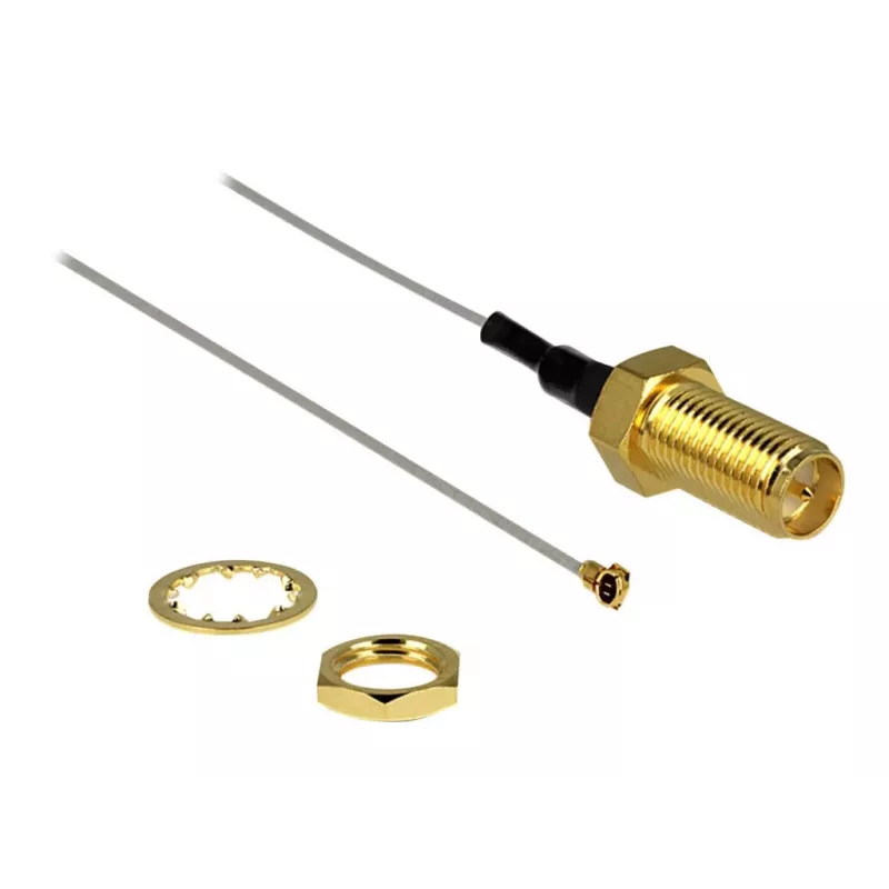 Koaksiaalikaapeli DeLOCK 88815 0,2 m MHF IV (I-PEX) RP-SMA harmaa