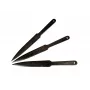Heittoveitsi KAL22 3 kpl setti, seosteräs, 275 mm pituus, 165 mm terä, 240 g, musta