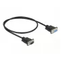 Sarjakaapeli DeLOCK 86613, musta, 0,5 m, RS-232