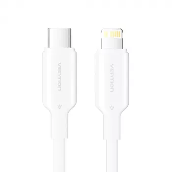 USB-C-Lightning-kaapeli 3A 480Mbit/s 1 m VALKOINEN