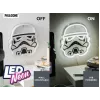 Seinälle asennettava LED-neonvalo Paladone Stormtrooper malli PP14595SWVN, koristeellinen Star Wars-valaistus