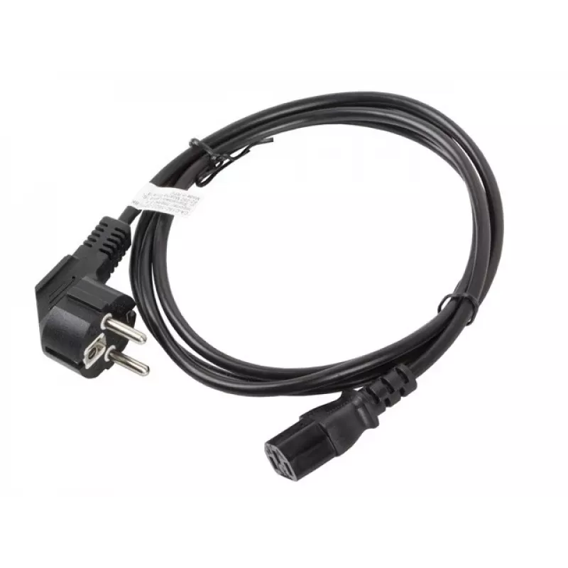 Lanberg CA-C13C-10CC-0018-BK virtakaapeli musta 1,8 m C13-liitin CEE7/7 (CA-C13C-10CC-0018-BK)