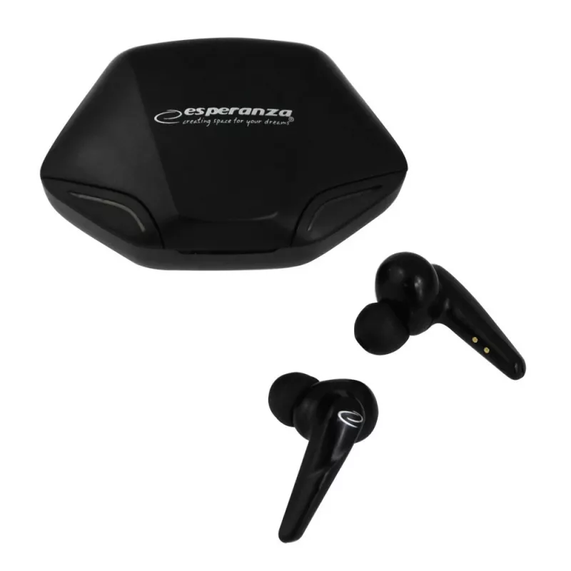 Esperanza EH231K kuulokkeet/headset langaton nappikuulokkeet puhelut/musiikki Micro-USB Bluetooth musta