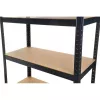 Topeshop varastohylly P9040 puutarhatyökaluhylly vapaasti seisova sinkitty teräs, MDF