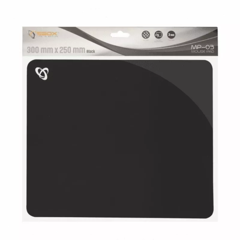 Sbox MP-03B musta geelihiirimatto