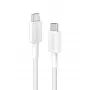 Anker Innovations 322 USB-C – USB-C -kaapeli nylon 0,9M 60W valkoinen - kaapeli - digitaali/data (A81F5G21)